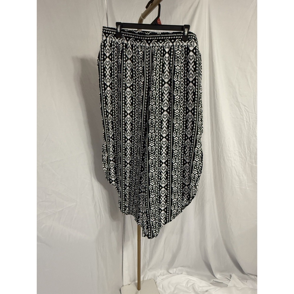 Perfectly Palm Pants Elastic Waist 100% Rayon Women's‎ Size Large